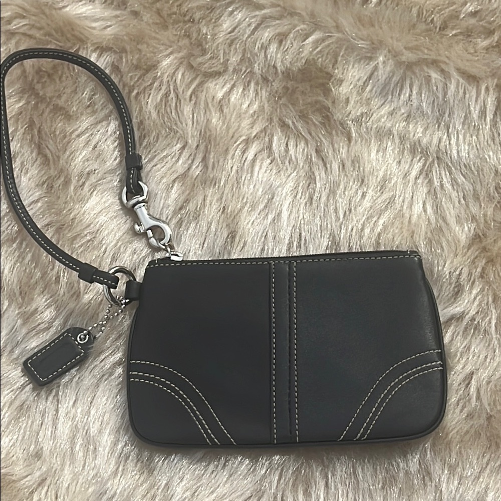 Coach Leather Wristlet